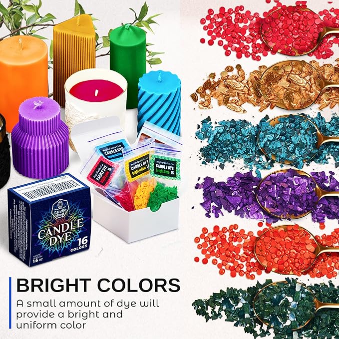 Candle Dye for Soy Wax – 16 Colors Candle Wax Dye for Candle Making - Image 3