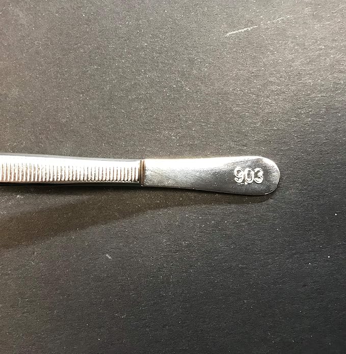 903 Stamp Tongs, 4 5/8" Spade Tip - Image 3