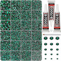 33000Pcs Emerald Green Rhinestones by Worthofbest
