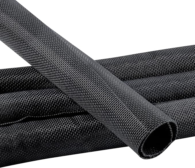 Automotive Wire Sheathing Split Wire Loom Braided Mesh Woven Cable Sleeve by Sunnarepoon