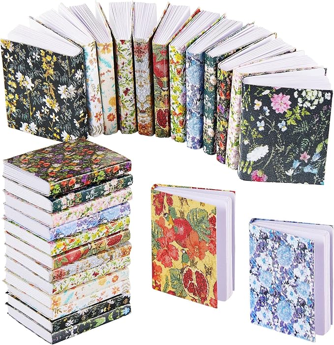 Skylety 24 Pieces 1:12 Scale Miniatures Dollhouse Books Assorted Miniatures by Skylety