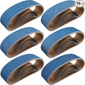 10-Piece 4 x 36 Inch Zirconia Sanding Belts 40-400 Grit, Heavy Duty Long-lasting Sanding Bands for Belt Sander, Rust Paint Removal, Wood Metal Grinding and Finishing