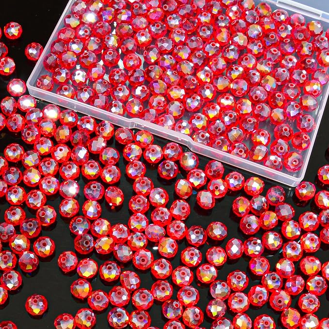 220Pcs 10mm Crystal Glass Beads by Laopottbeads