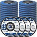 24 Pack of Flap Discs 4 1/2 for Angle Grinder Grit 40 60 80 120 Type 29 Zirconia Grinding Wheel for Wood Metal Sanding