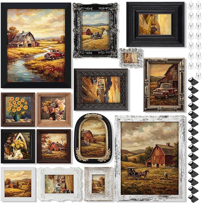 Kathfly 15 Pack Vintage Picture Frames by Kathfly