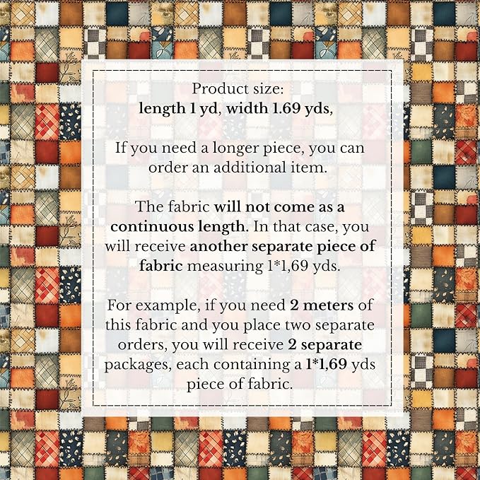 100% Cotton Fabric by the Yard – Turkish Quality Quilting & Sewing Fabric - Image 6