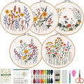CYANFOUR 5 Pack Beginner Embroidery Kit by Cyanfour