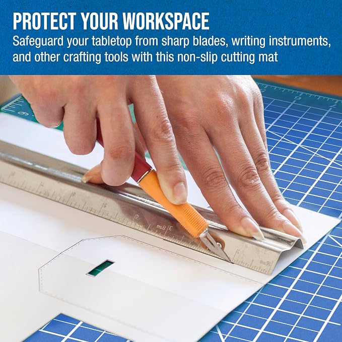 U.S. Art Supply 9" x 12" Self-Healing Cutting Mat 5-Ply - Image 6