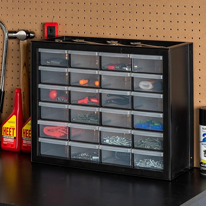 IRIS USA 24-Drawer Plastic Storage Organizer, Made in USA, Teacher Toolbox - Image 11