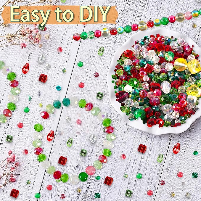 Christmas Glass Beads for Jewelry Making - Image 4
