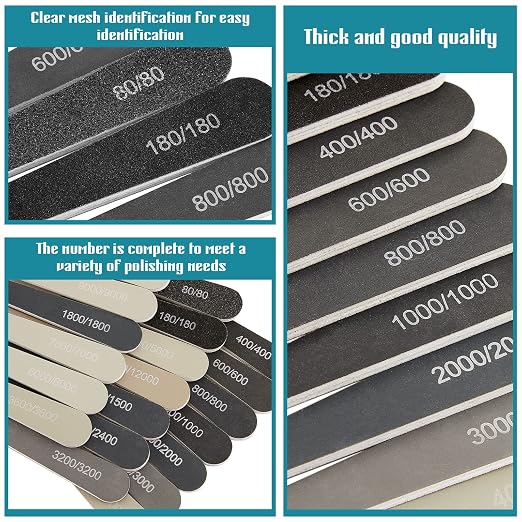 Honoson 20 Pcs Sanding Sticks for Plastic Models 3D Print Polishing Sticks - Image 5
