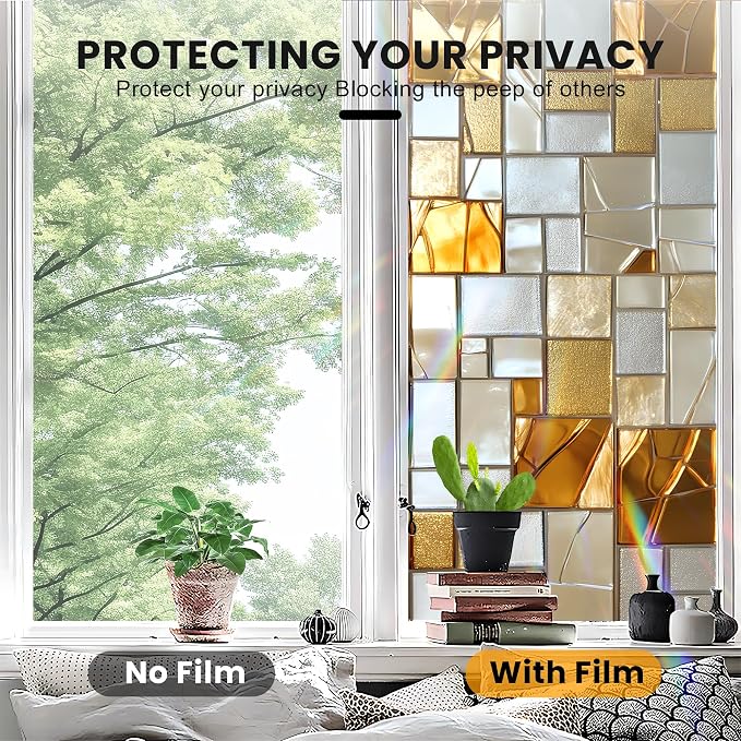 Stained Glass Window Privacy Film Static Cling - Image 5