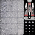 33000Pcs Transparent Rhinestones by Worthofbest