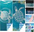 2 Pack Microfiber Beach Towel Oversized 71"x32" Sand Free Quick Dry Absorbent Lightweight Thin , Compact Towels for Travel Swimming Pool Yoga Gym Camping Beach Accessories Vacation Essentials Gift