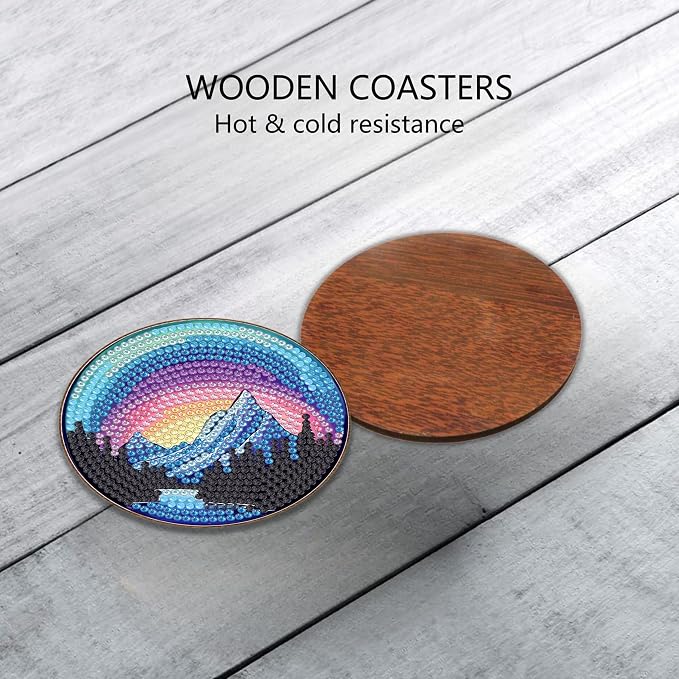 Bulerrylulu 12 Pcs Landscape Diamond Painting Coasters Kits - Image 6
