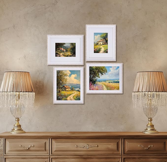 eletecpro 8x10 Vintage Picture Frame, Glass Cover, Horizontal or Vertical - Image 7