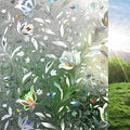 rabbitgoo Window Privacy Film, Stained Glass Cling, Tulip 29.5" x 157.4" | by rabbitgoo