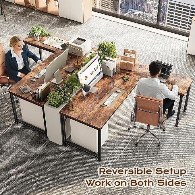 Huuger 55 Inch L Shaped Desk - Image 2
