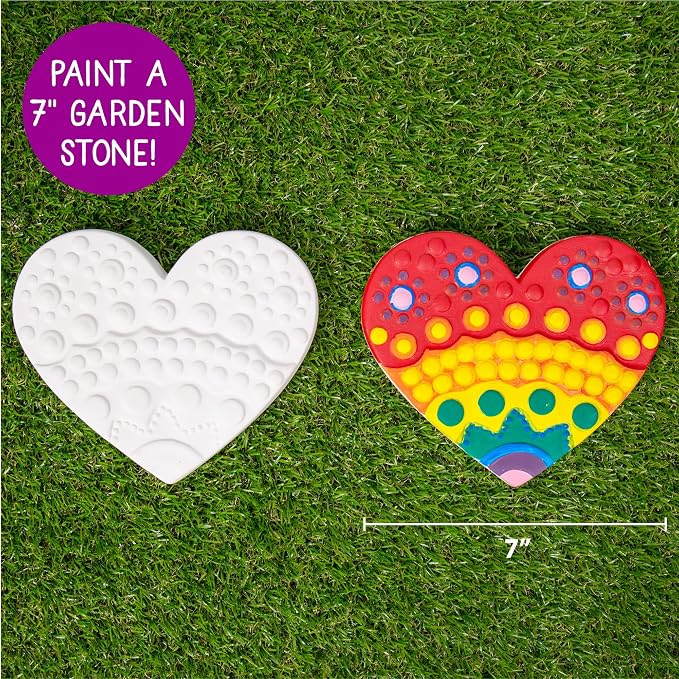 Creative Roots Mosaic Heart Stepping Stone, Includes 7-Inch Ceramic Stepping - Image 5