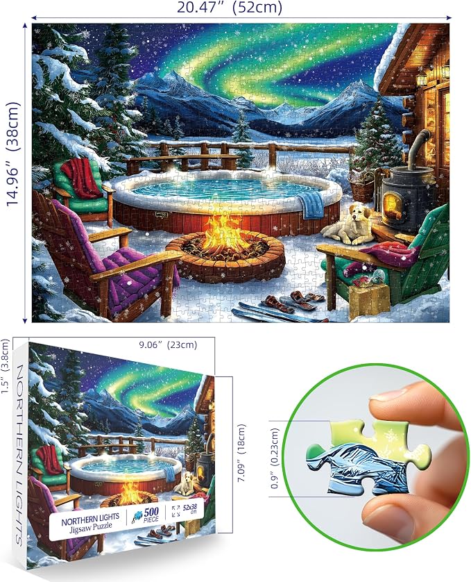 MINIWAN Northern Lights 500 Piece Puzzles - Image 2