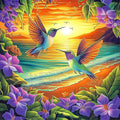 MINIWAN Hummingbird 500 Piece Puzzle by MINIWAN