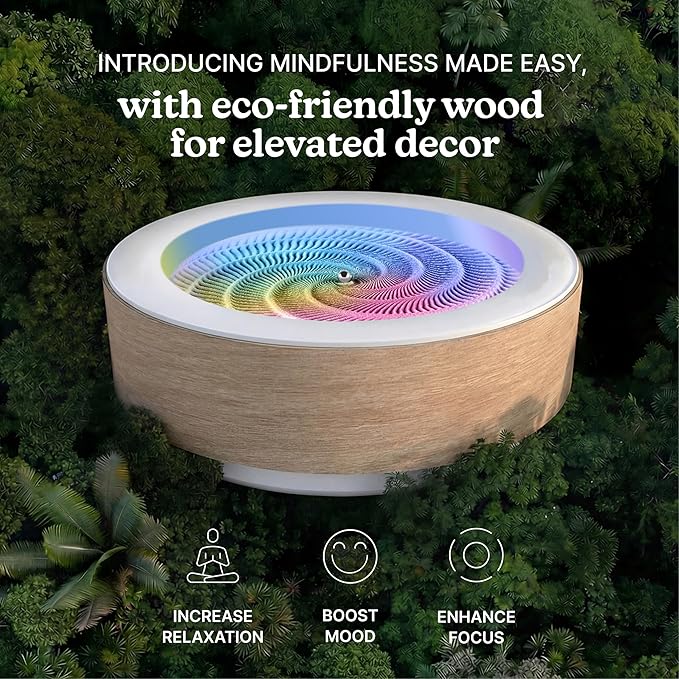 Homedics Drift 10” Wood Sand Table – App Controlled Moving Sand Art - Image 2