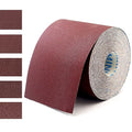 5 Grits Emery Cloth Roll，60 to 240 Grit Sandpaper roll Ready-to-wrap Ready-to-Cut 4 inch by 32.8 feet Long Abrasive Sand Paper Rolls 60.80.120.180 and 240grid