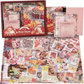 Scrapbooking Supplies Kit, Vintage Culinary Aesthetic Scrapbook Kit by emmoolife