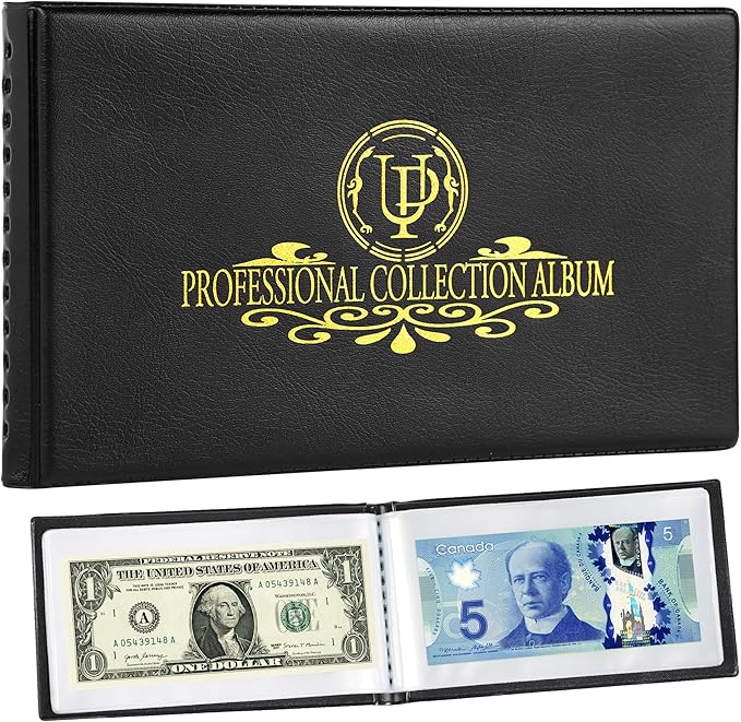 40 Pockets Banknote Currency Collecting Album by UnclePaul
