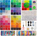 Acrylic Pony Beads Jewelry Making Kit – 110 Colors, UV Color Changing & Glow by NikkiGuojewelry