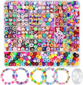 Gionlion 1200 Pcs Polymer Clay Beads Bracelet Making Kit, 25 Style Animal Fruit by Gionlion
