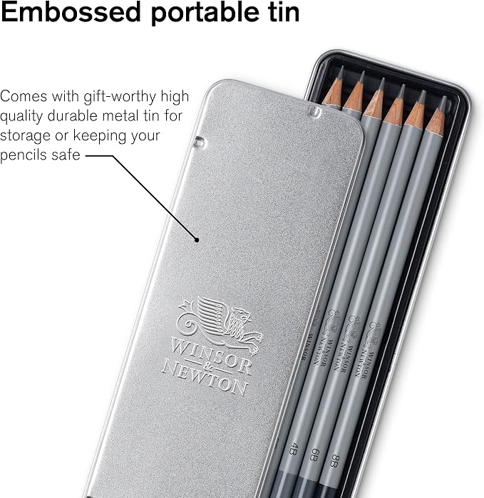 Winsor & Newton Studio Collection Artist Pencils, Graphite Pencils - Image 6
