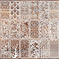 Stencils for Crafts Reusable Texture Stencils Background Stencil Leaf Floral by SUNVERSE