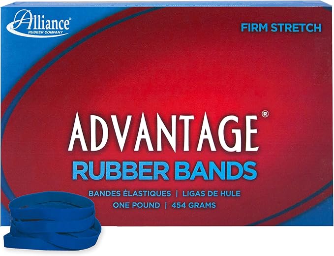 Alliance Rubber 54615 Advantage Rubber Bands Size #61, 1 lb Box Contains by Unknown