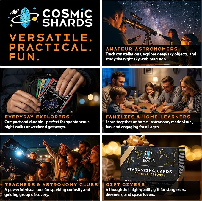 Stargazing Cards – Constellations | 88 Flashcards - Image 9