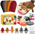 WATINC 6Pcs Hand Puppet Making Kit, Art Craft Felt Sock Puppet Toys, Creative by WATINC