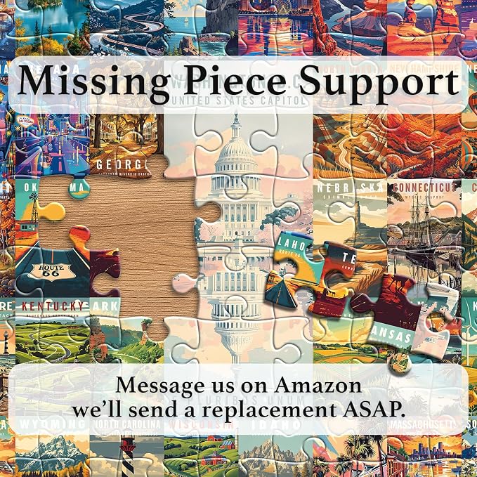50 States & Washington, D.C. Jigsaw Puzzles - Image 7
