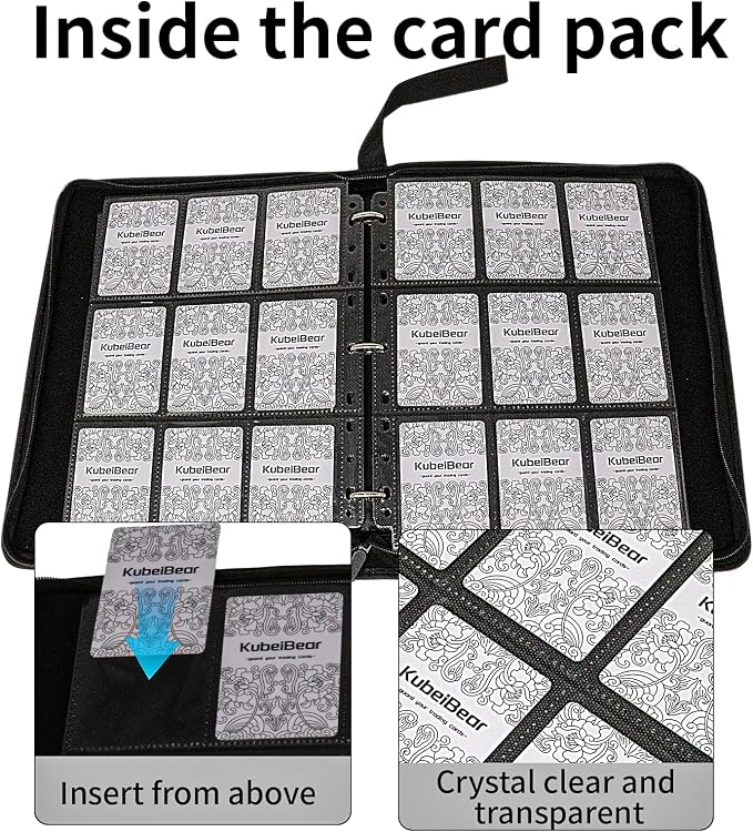 Card Binder – 720 Capacity, Zippered Trading Card Holder - Image 3