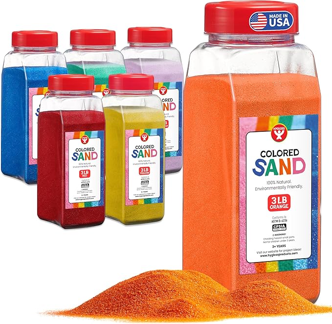 Hygloss Colored Sand for Crafts by HyglossProductsInc