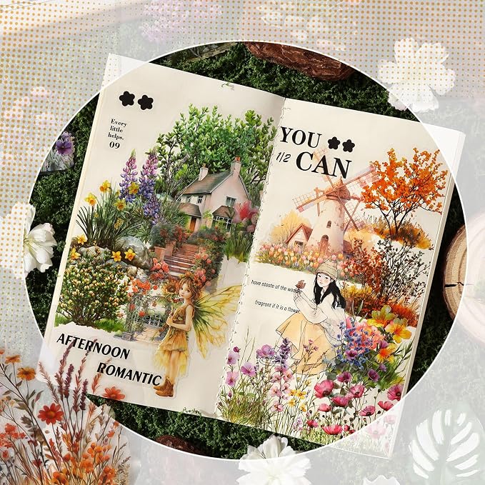 Transparent Flower Stickers for Scrapbooking - Image 3