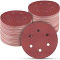 100 PCS 6 Inch Sanding Discs 220 Grit Hook and Loop Sandpaper, Round Orbital Sand Paper Discs for Sander