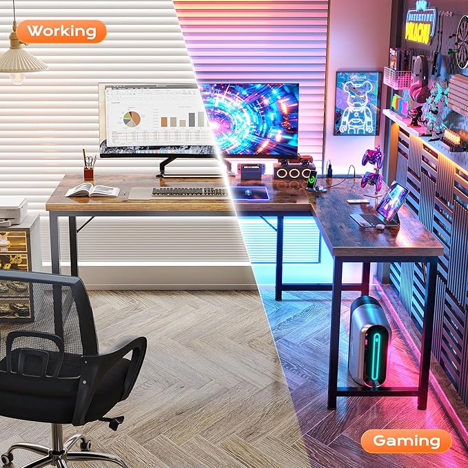 Huuger 55 Inch L Shaped Desk - Image 6