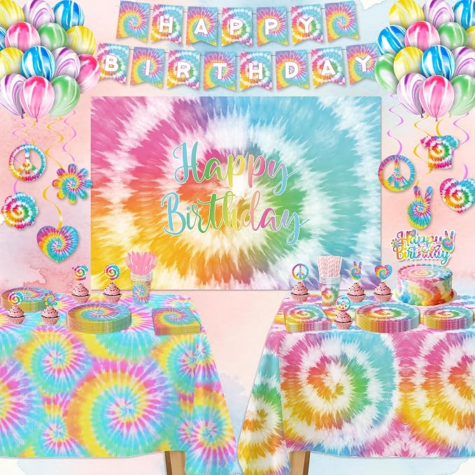 Tie Dye Party Decorations Girls - Image 6