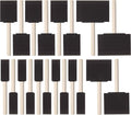 Bates- Foam Paint Brushes, 20 Pack, Wooden Handle | Sponge Brushes by BatesChoice