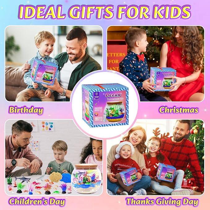 Gifmore Ocean Light Up Terrarium Kit - Image 6