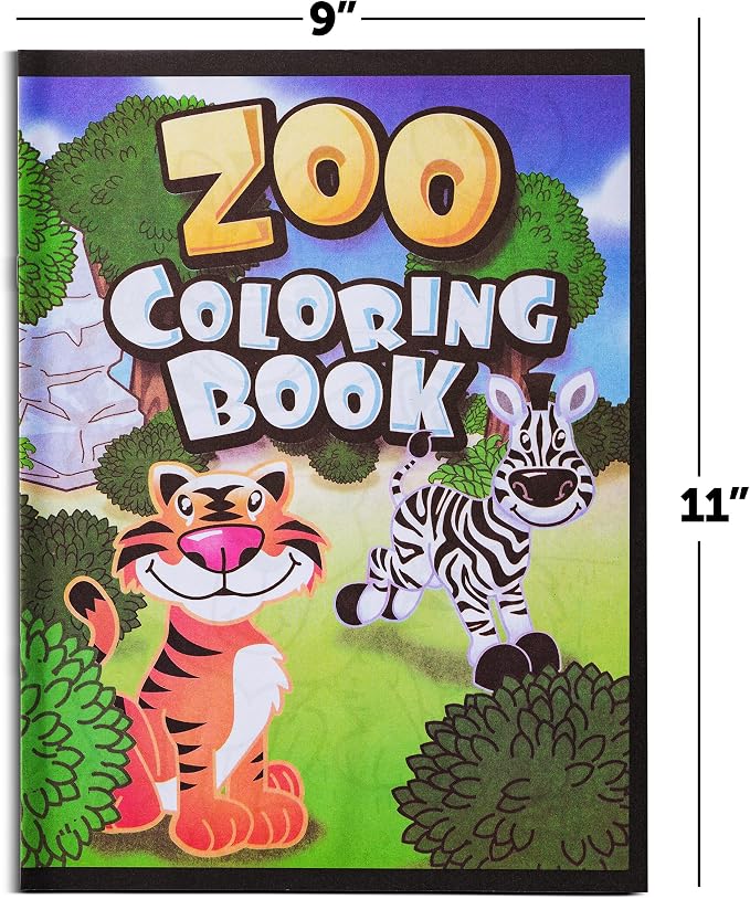18Pcs Zoo Animal Coloring Books Bulk - Image 2