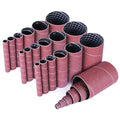 LotFancy 24PCS Spindle Sander Sleeves, 60 Grit Sanding Sleeves, Aluminum Oxide Abrasive, 4-1/2” Length, 4 Each of 1/2”,3/4”,1”,1-1/2”, 2” and 3”