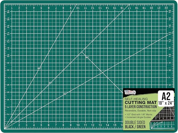 U.S. Art Supply 18" x 24" Self-Healing Cutting Mat 5-Ply by USArtSupply