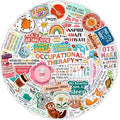 100Pcs Funny Occupational Therapy Stickers and Decals by BulbaCraft