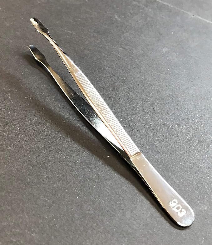 903 Stamp Tongs, 4 5/8" Spade Tip by Showgard